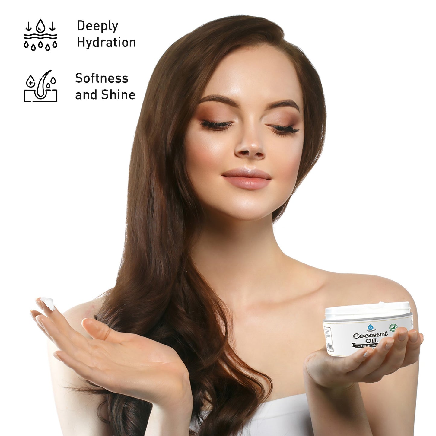 100% Natural Coconut Oil Hair Mask 10 Oz