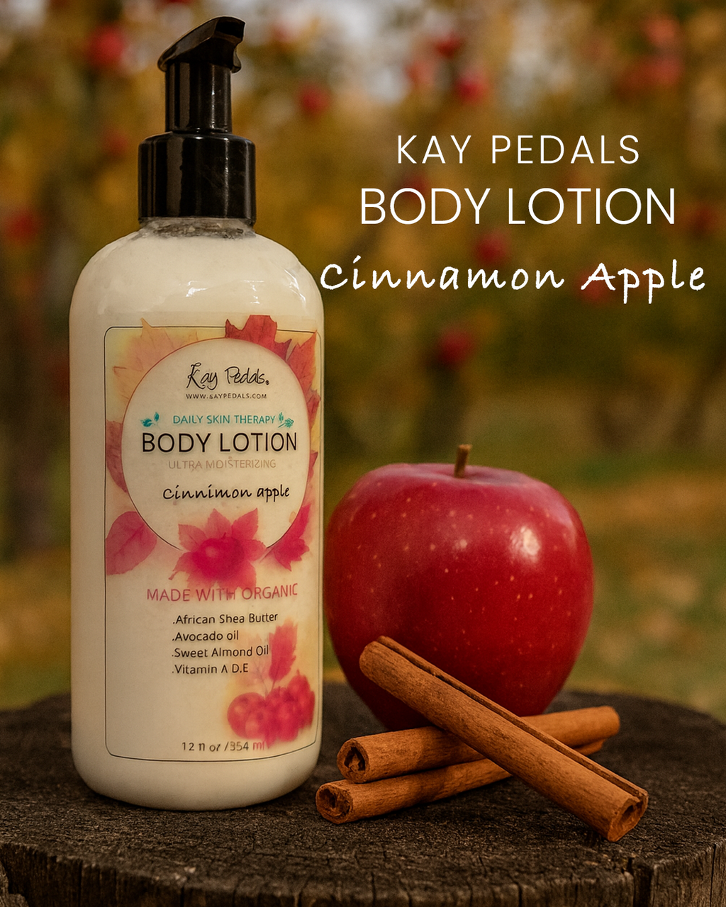 Cinnamon Apple Natural Organic Body Lotion