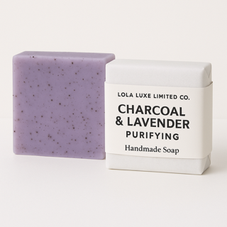 Charcoal & Lavender Purifying Handmade Soap-0