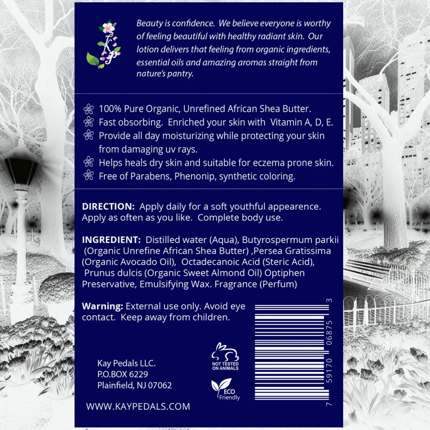 Manhattan Natural Organic Body Lotion