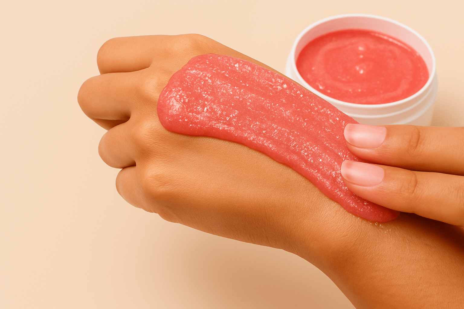 Foaming Sugar Scrub with Pink Clay